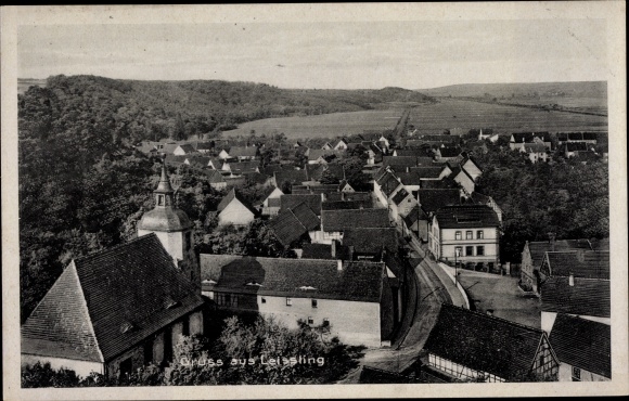 Ak Leißling Weißenfels in Sachsen Anhalt, Panorama