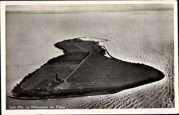 PC Insel Oie Greifswald, total view of the island, aerial photo