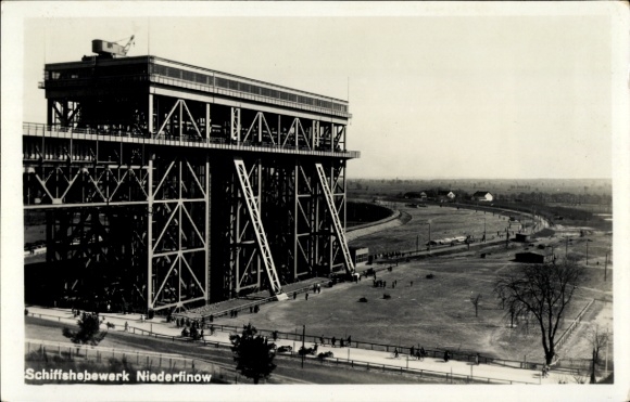 Photo Postcard Niederfinow im Barnim, boat lift
