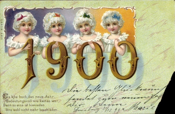 PC Happy New Year 1900, Four Girls