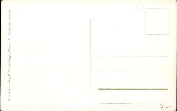 Song Postcard Mückenberger, Hilmar, The Mühlenbach, Wassermühle, Mühl Christel