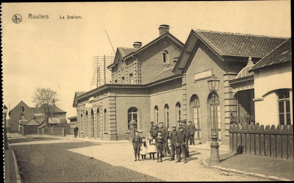 Postcard Roeselare Roeselaere Rousselare Roeselare West Flanders, railway station