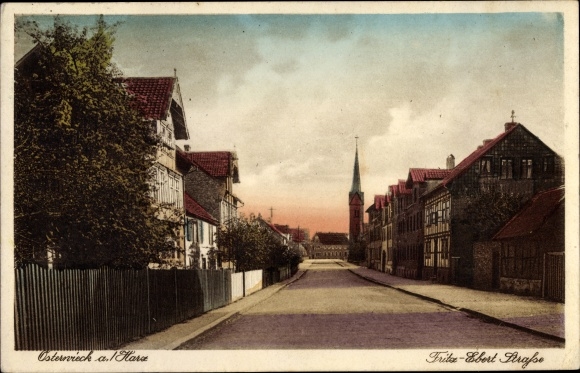 Postcard Osterwieck am Harz, Fritz Ebert Strasse