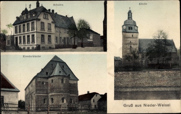 PC Nieder Weisel Butzbach Hessen, schools, Komturkirche, church