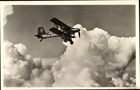 Postcard Deutsche Luftwaffe, Fieseler Fi 167 multipurpose aircraft