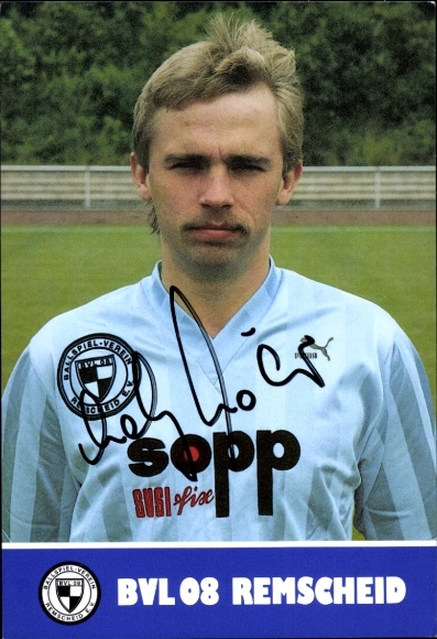 Autograph card footballer Andreas Köhler, BVL 08 Remscheid, autograph