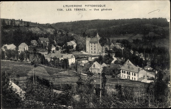 Postcard Les Ternes Cantal, General view