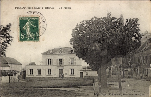 CPA Piscop Pontecelles Val d'Oise, La Mairie