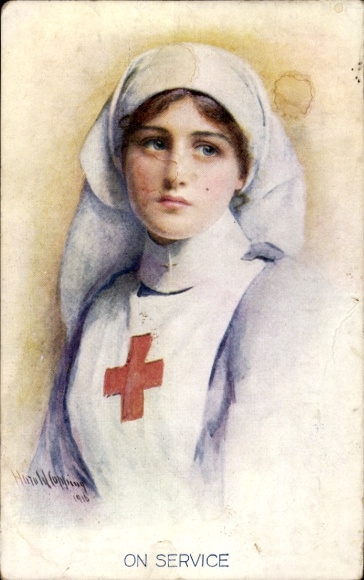 Künstler Ak Krankenschwester, Portrait