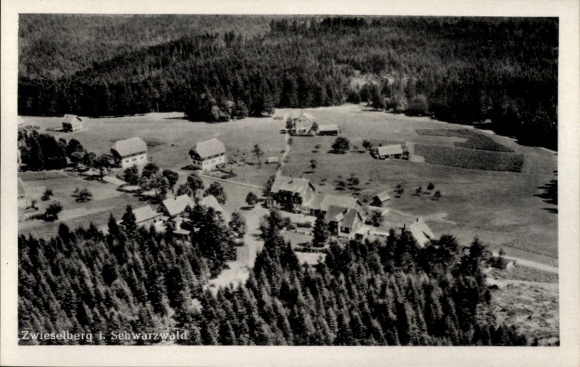 Ak Zwieselberg Alpirsbach im Schwarzwald, Fliegeraufnahme