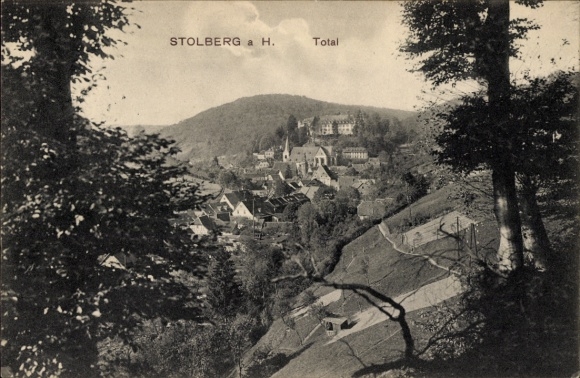 Postcard Stolberg im Harz, general view