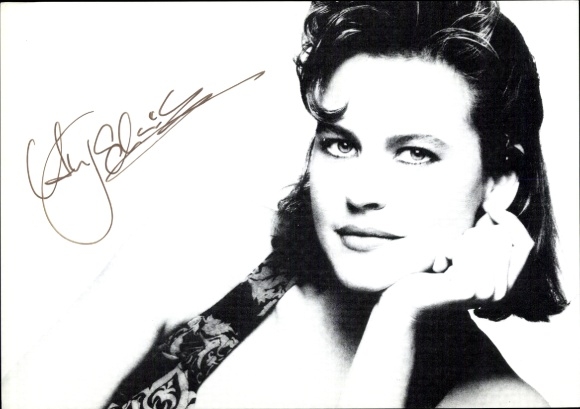 Postcard actress Anja Schüte, portrait, autograph