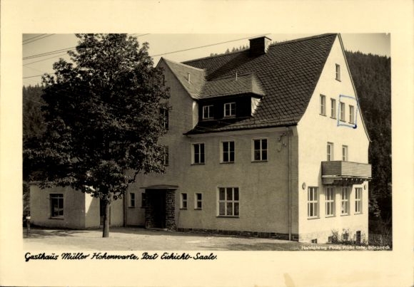 Postcard Hohenwarte Thuringia, Gasthaus Müller