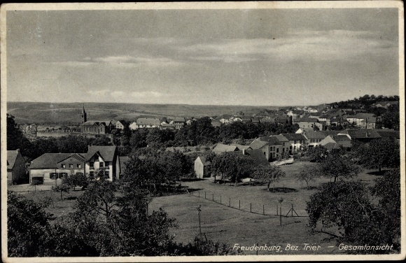 PC Freudenburg in the district of Trier, total view of the village