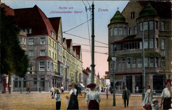 Postcard Essen in the Ruhr area, Rüttenscheider Stern