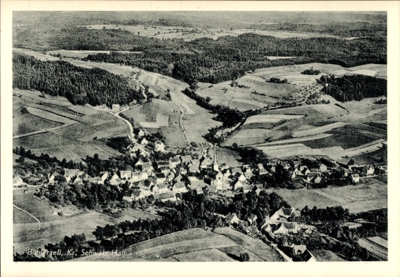 Ak Bühlerzell in Württemberg, Fliegeraufnahme