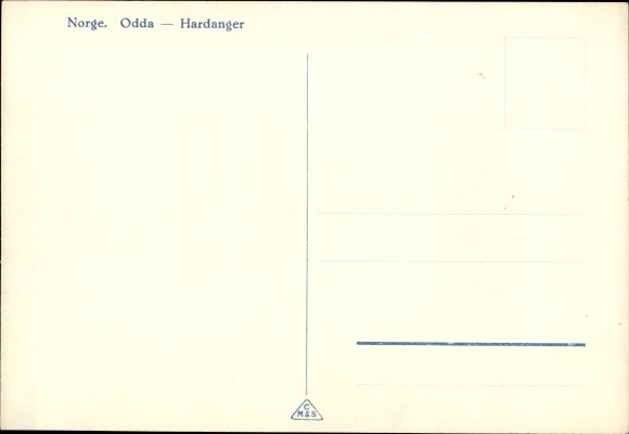 Ak Odda Noorwegen, Hardanger, stoomboot
