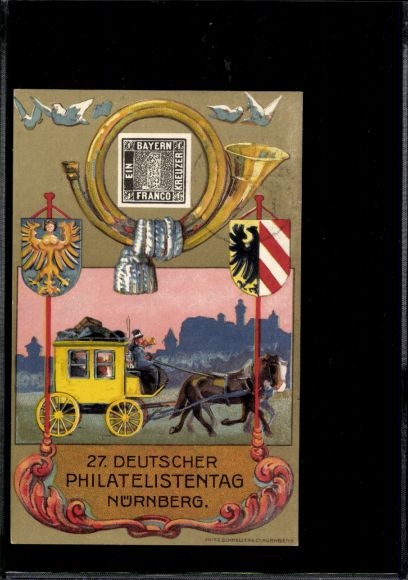 Postwaardestuk Ak PP 58 C1 02, 27e Duitse Filatelistendag 1921