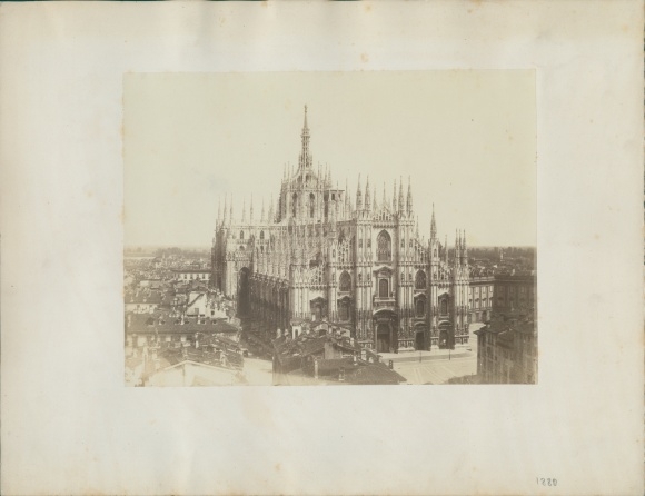 Foto Milano Milaan Lombardia, rond 1870, Kathedraal, Dom