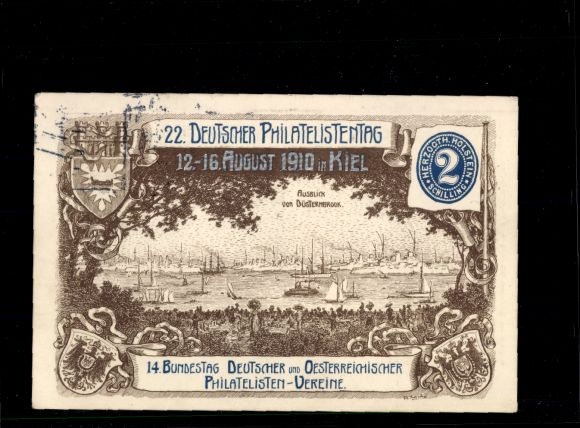 Postwaardestuk Ak PP 23 C12 05, 22e Duitse Filatelistendag 1910