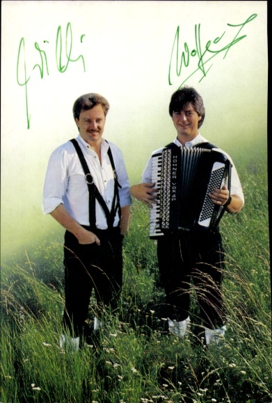 Autogrammkarte Sänger Naabtal Duo, Autogramm