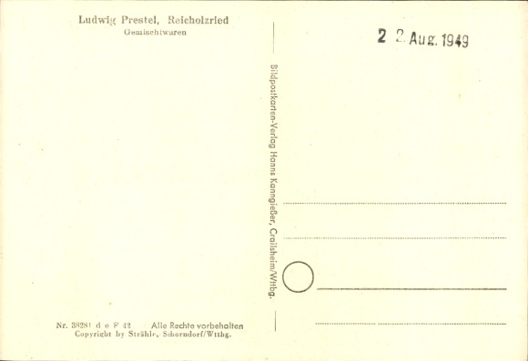 Postcard Reicholzried Dietmannsried in Oberallgäu, aerial photograph