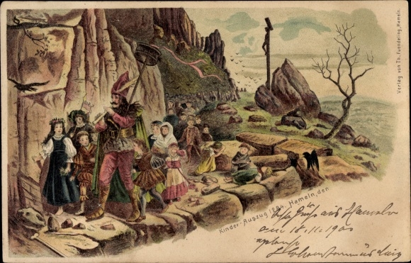 litho Hameln, De rattenvanger, kinderuittreksel 1284