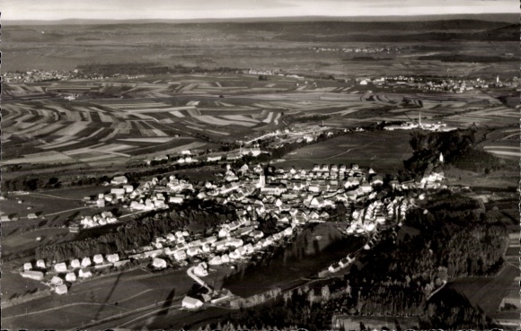 Ak Bräunlingen in het Zwarte Woud Baden, luchtfoto