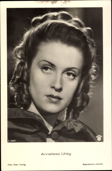 Postcard Actress Anneliese Uhlig, portrait