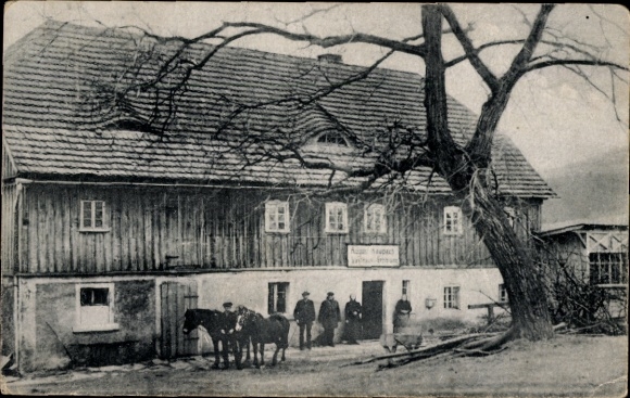 Postcard Neu-Stechau in Brandenburg, inn for relaxation