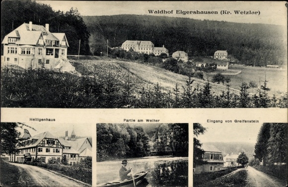 Postcard Elgershausen Schauenburg in Hesse, Waldhof, Heiligenhaus