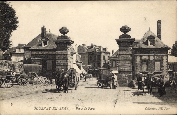 Postcard Gournay en Bray Seine Maritime, Porte de Paris