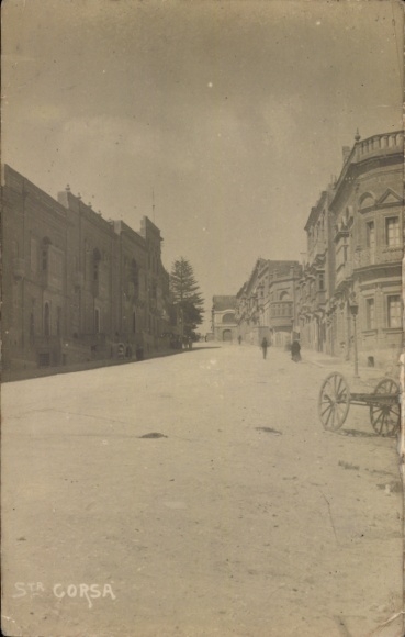 foto Ak La Paz Bolivia? Sta. Corsa, straatdeel