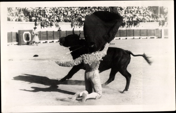 Photo Beziers, bullfighting arena, bull, stadium, spectators, fight