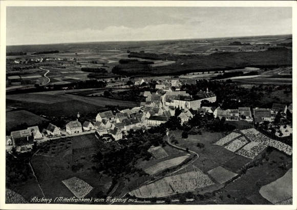 Ak Absberg in Mittelfranken, Fliegeraufnahme