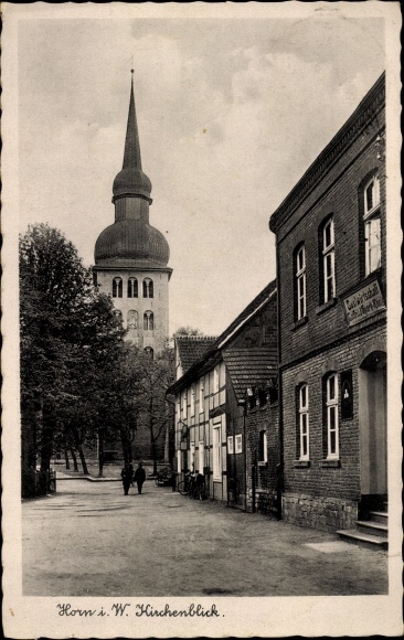 Postcard Horn (Lippstadt district) Erwitte in Westphalia, church view