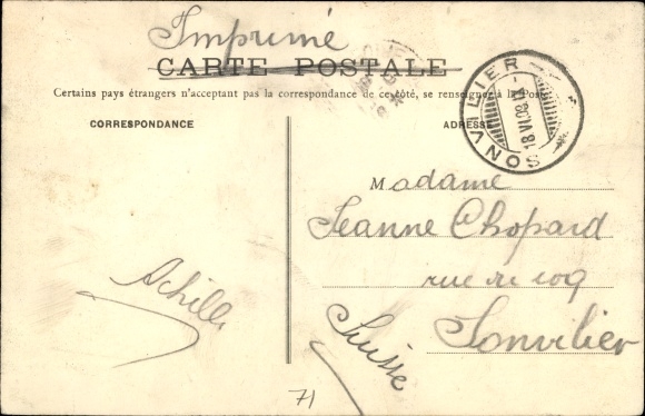 Ak Chagny Saône et Loire, Rue du Bourg