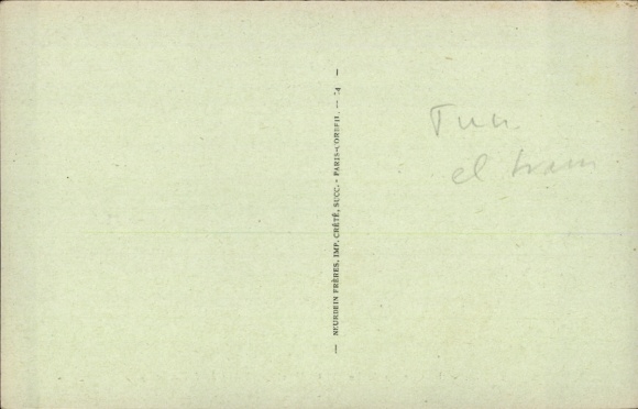 Postcard Tunis Tunisia, Railway TGM, Statue Jules Ferry