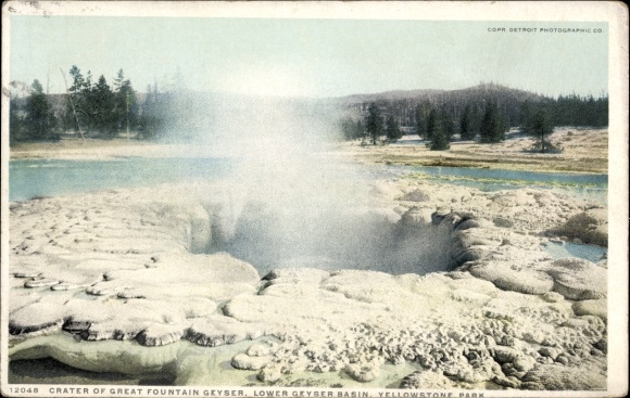 Ak Wyoming VS, Yellowstone National Park, Lower Geyser Basin, krater