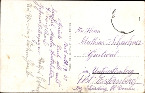 Postcard Ried im Innkreis Upper Austria, barracks