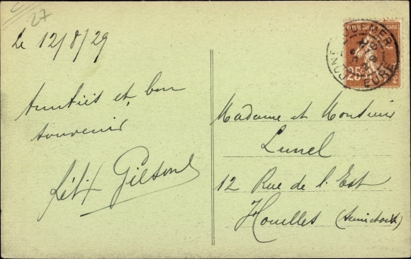 Postcard Corneville sur Risle Eure, the Hostellerie des Cloches