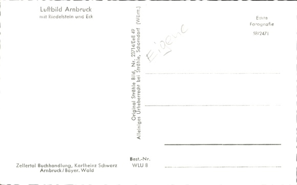 Postcard Arnbruck in the Bavarian Forest Upper Palatinate, Riedelstein, Eck
