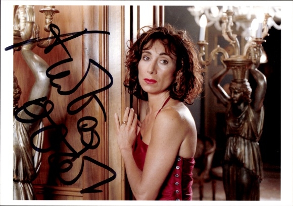 Photo actress Andrea Eckert, film scene, autograph
