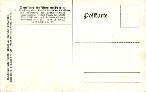 Artist Postcard Schulze, HR, Reichsmarine airship, watch on the German Baltic coast
