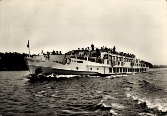 Ak Kabinenschiff Friedrich Wolf, Weiße Flotte Berlin, Luxusfahrgastschiff
