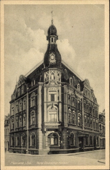 Ak Meerane in Sachsen, Hotel Deutscher Kaiser