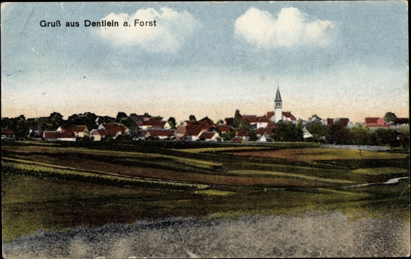 Postcard Dentlein am Forst Mittelfranken, overall view