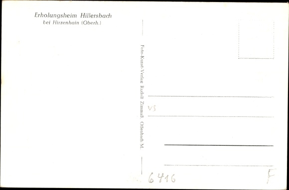 PC Hirzenhain in Hesse, Hillersbach convalescent home
