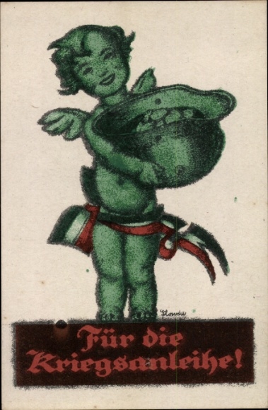 Artist PC for the war bond, angel, steel helmet