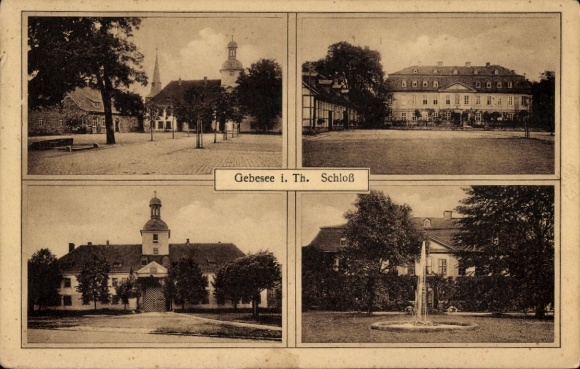 Ak Gebesee in Thüringen, Schloss